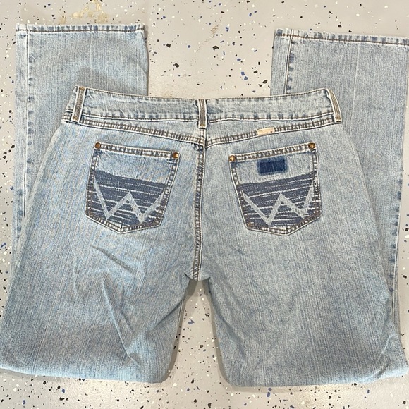 Wrangler Denim - Vintage Wrangler Women Junior Jeans Premium Patch Cowboy 80s 90s Style 09MWZAP
